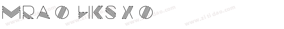 MRazor HKS Xbold字体转换